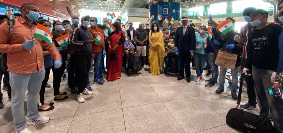 #VandeBharatMission- 78 stranded Indians were repatriated back to India by a special KLM Amsterdam flight from Lisbon ( 31.05.2020)