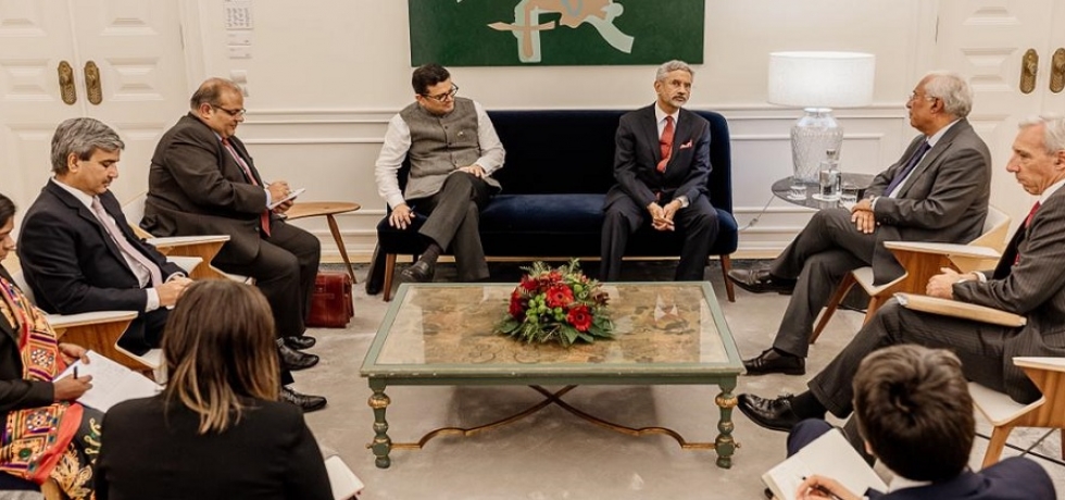 H.E Dr S Jaishankar called on Prime Minister of the Portuguese Republic H.E Antonio Costa during his visit to Portugal, 31st October 2023