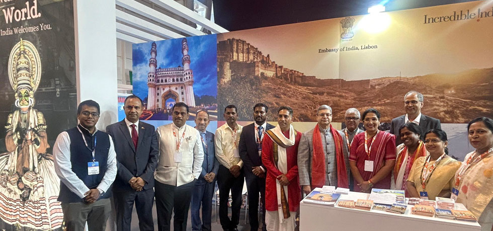 Ambassador Inaugurated the Goa booth and India pavillion at Lisbon Tourism Fair ‘Bolsa de Turismo de Lisboa’ (BTL) alongwith Sh. Govind Gaude ji minister of Art and Culture,Goa