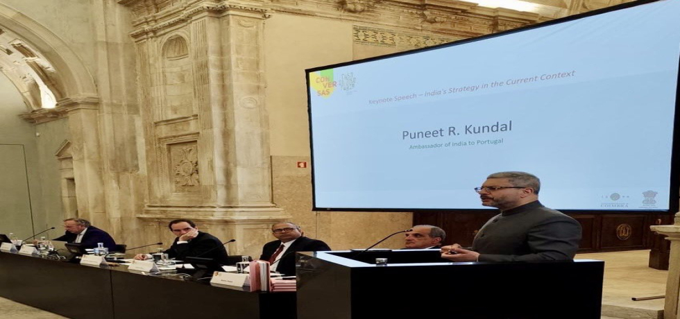 H.E Ambassador participated in the celebrations of “India Day” at University of Coimbra in context of ‘50 years of re-establishment of India-Portugal relations.
