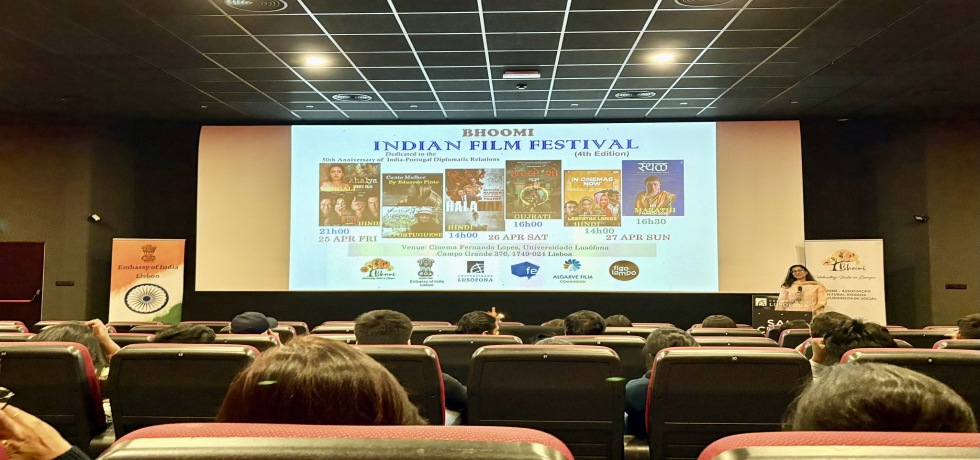 H.E Ambassador inaugurated the Film Festival to celebrate 50 years of diplomatic relations between India and Portugal.