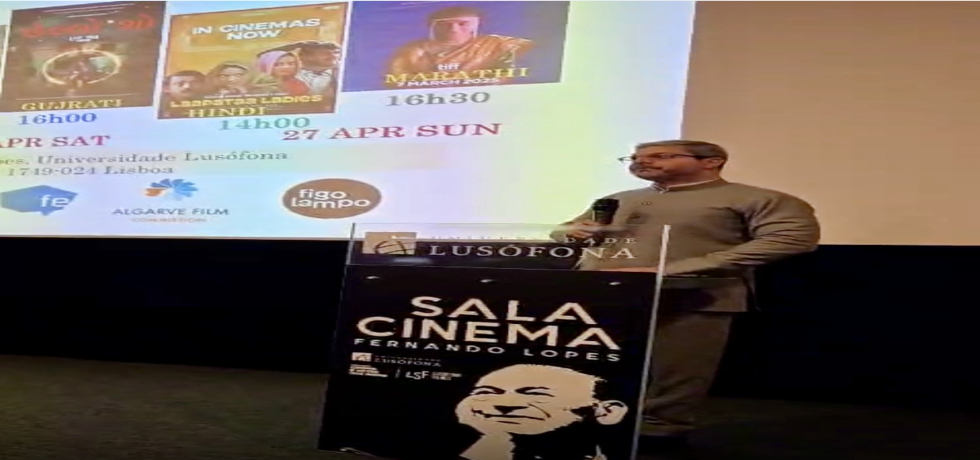 H.E Ambassador inaugurated the Film Festival to celebrate 50 years of diplomatic relations between India and Portugal.