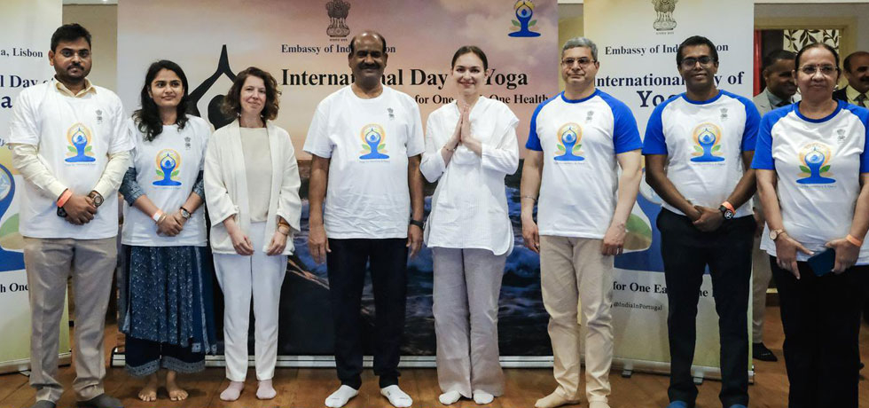 Hon'ble Speaker Shri Om Birla launched the10th anniversary celebrations of the International Day of Yoga (IDY) 2025 in Lisbon.
