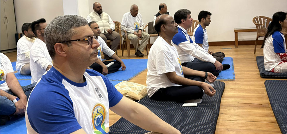 Hon'ble Speaker Shri Om Birla launched the10th anniversary celebrations of the International Day of Yoga (IDY) 2025 in Lisbon.