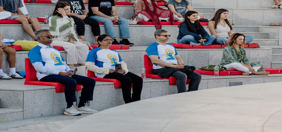 Embassy organized the meditation session on the occasion of International day of yoga at Champalimaud foundation in Lisbon