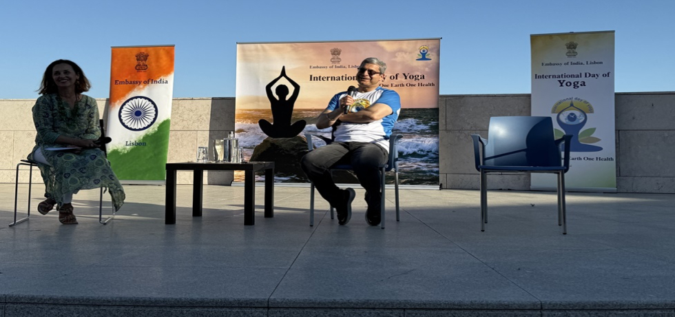Embassy organized the meditation session on the occasion of International day of yoga at Champalimaud foundation in Lisbon