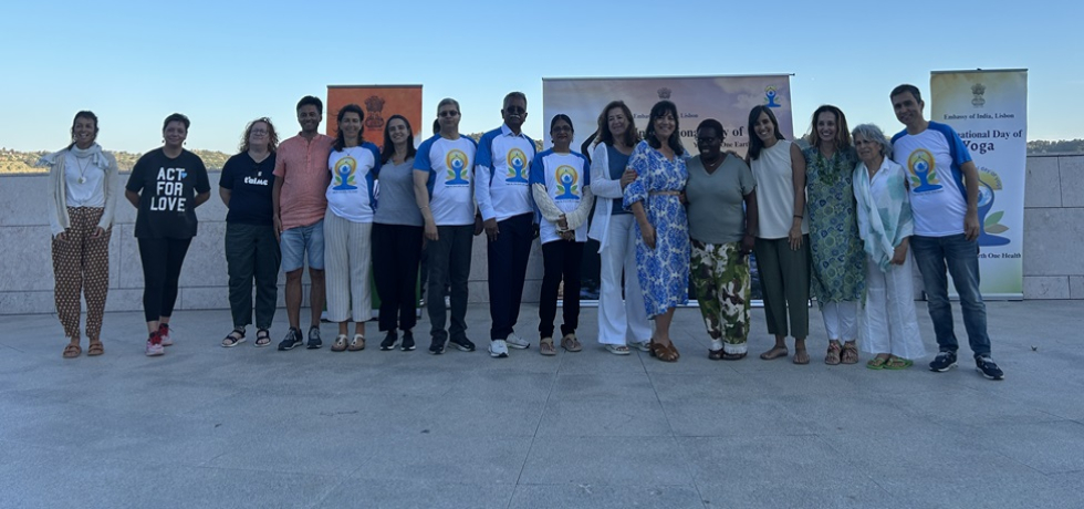 Embassy organized the meditation session on the occasion of International day of yoga at Champalimaud foundation in Lisbon