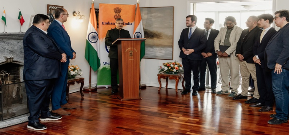 H.E Ambassador addresses investors and business leaders at a reception in Lisbon