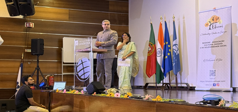 Ambassador participated in India Day celebration at Lusofona University in Lisbon