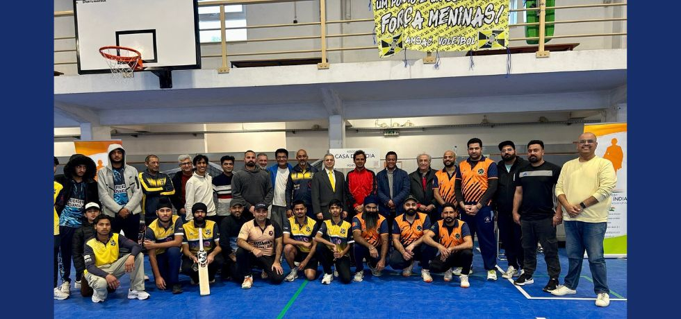 Ambassador’s Participation in the Indoor Cricket Tournament Organised by Casa da Índia, with Gratitude to Parish Council President Mr. Jorge Silva for his Presence.