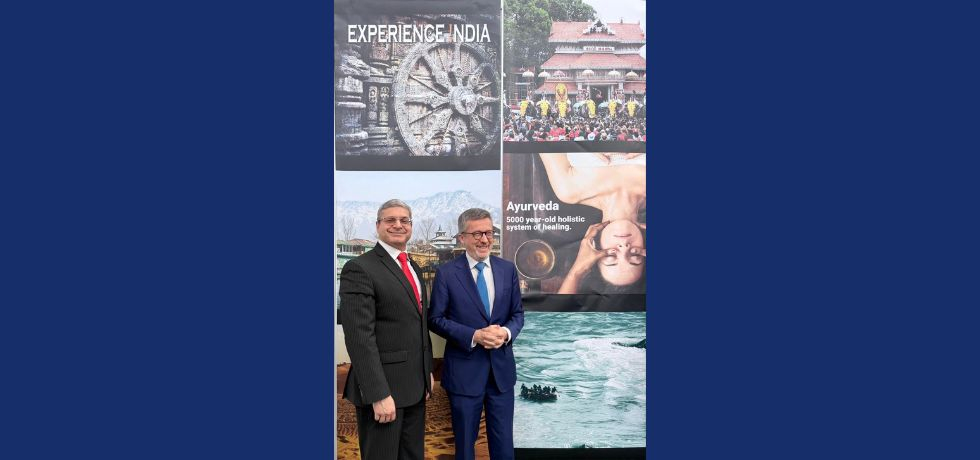 Ambassador delighted to meet the Mayor of Lisbon, HE Carlos Moedas at the India pavilion at BTL 2026.