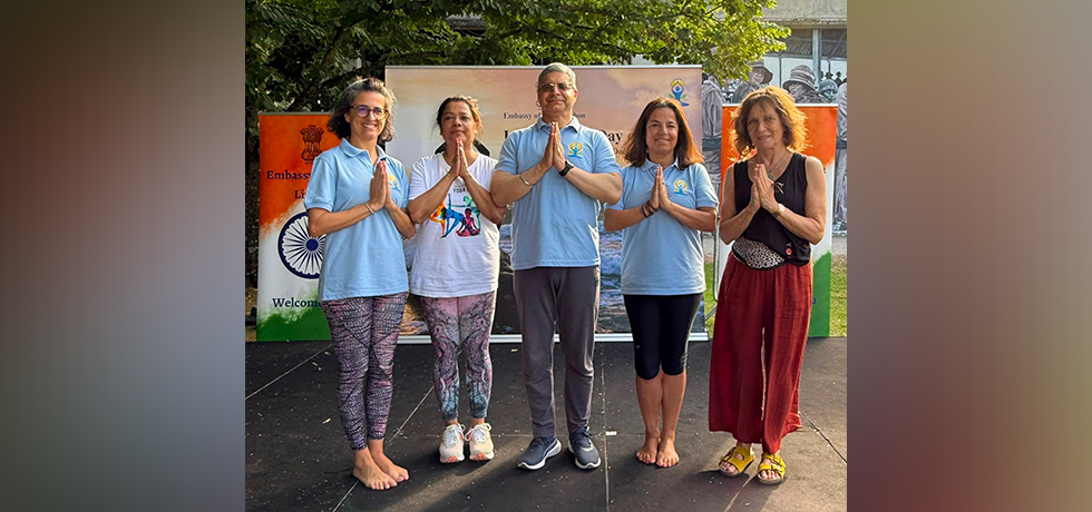 The Ambassador participated in the International Day of Yoga 2026 celebrations, at Pimenta Palace, Lisbon City Museum.